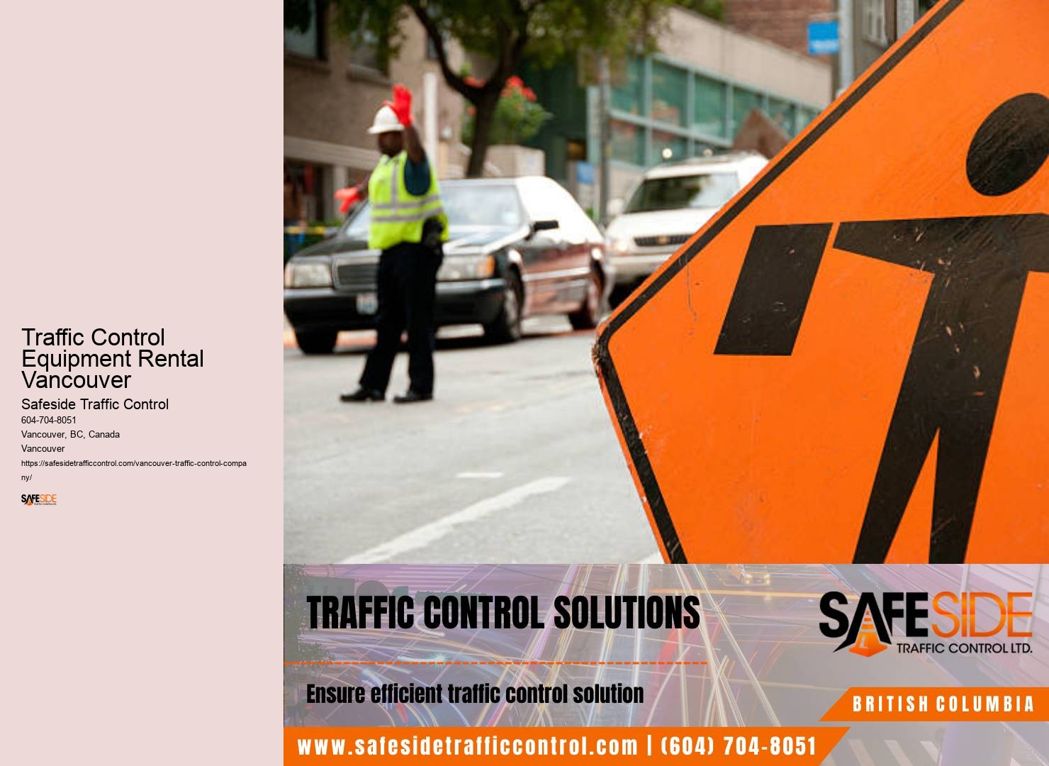 Traffic Control Equipment Rental Vancouver