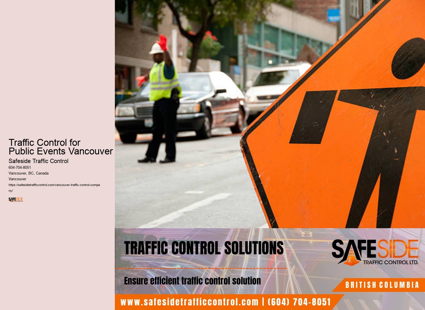 Traffic Control for Public Events Vancouver construction site safety solutions
