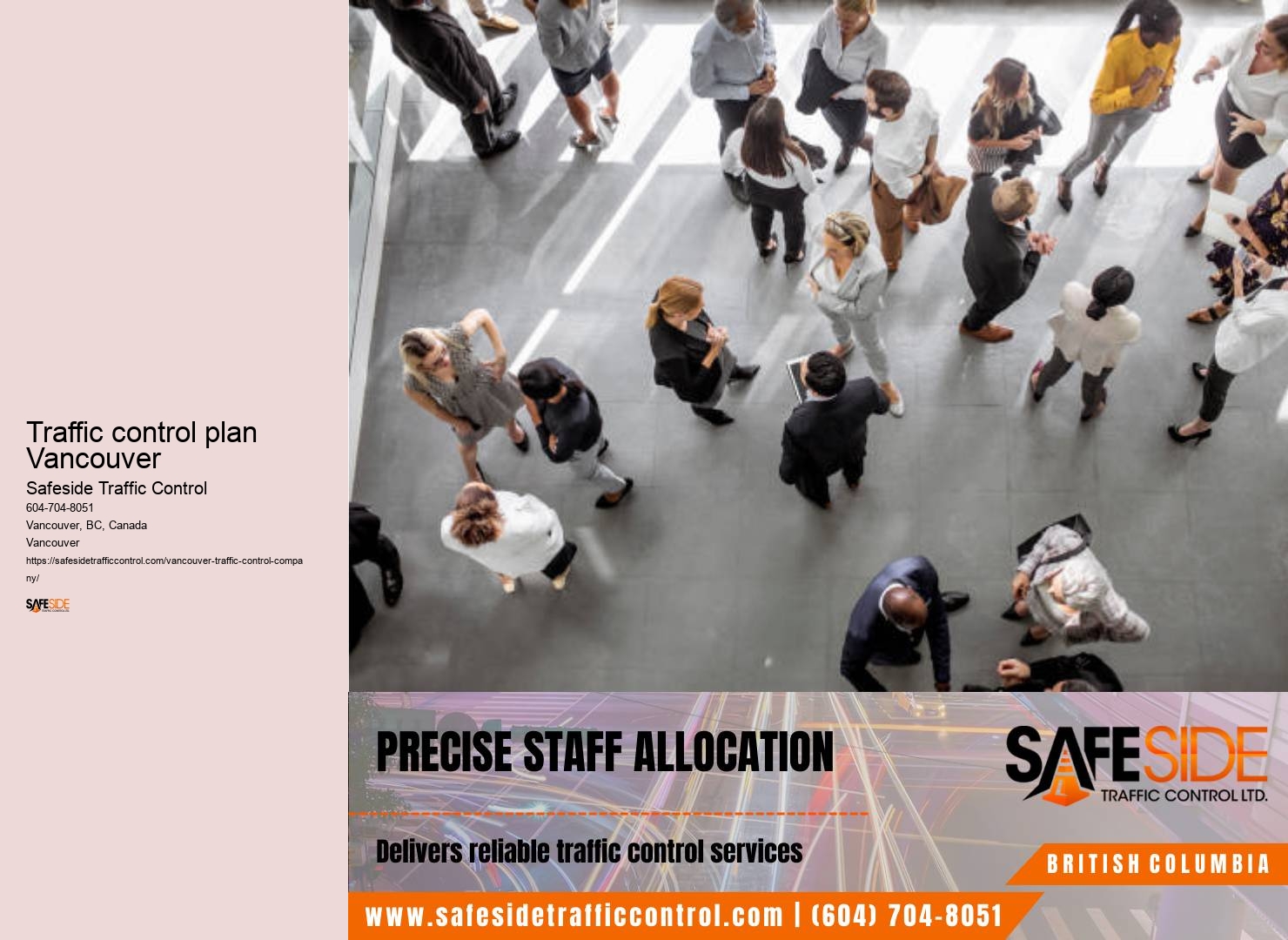 Responsive traffic control services Traffic control plan Vancouver