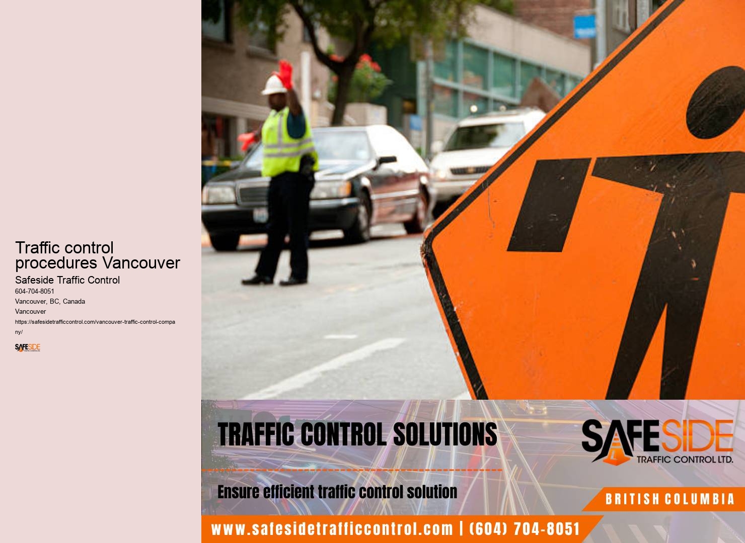 Dependable road construction Traffic control procedures Vancouver