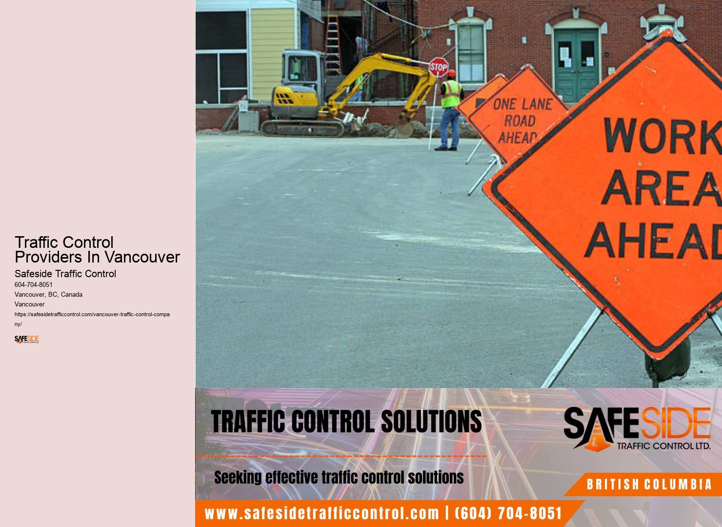 Traffic Control Providers In Vancouver traffic cones