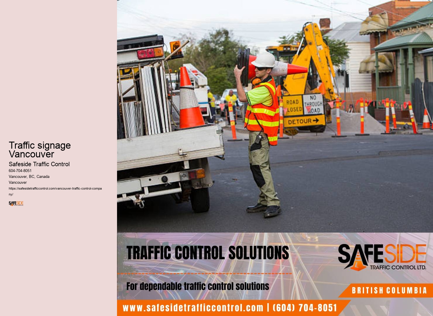 Traffic signage Vancouver pedestrian crossing safety audits