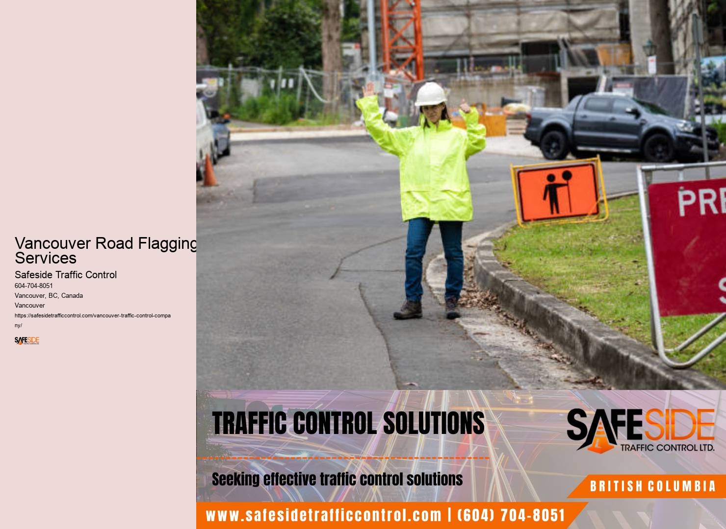 Vancouver Road Flagging Services traffic management professionals