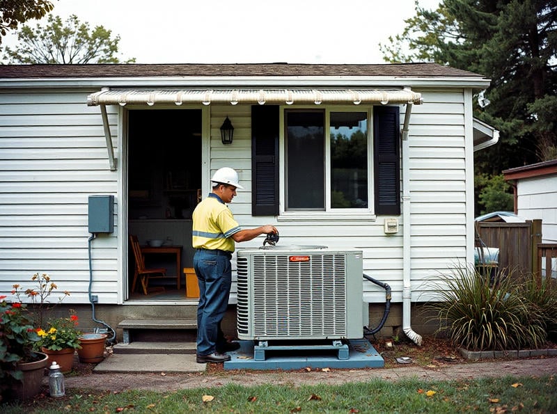 Conducting On Site Safety Assessments Before Mobile Home AC Repairs