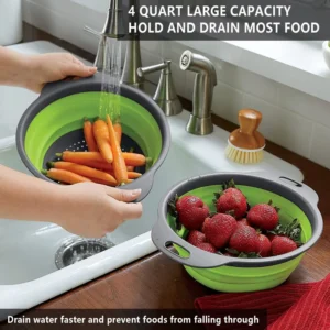 Egouttoir de cuisine pliant en Silicone
