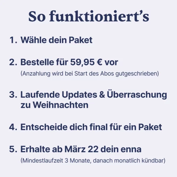 Vorbestellung