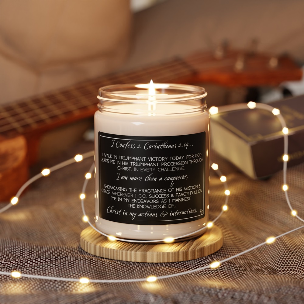 candles with bible verses on them