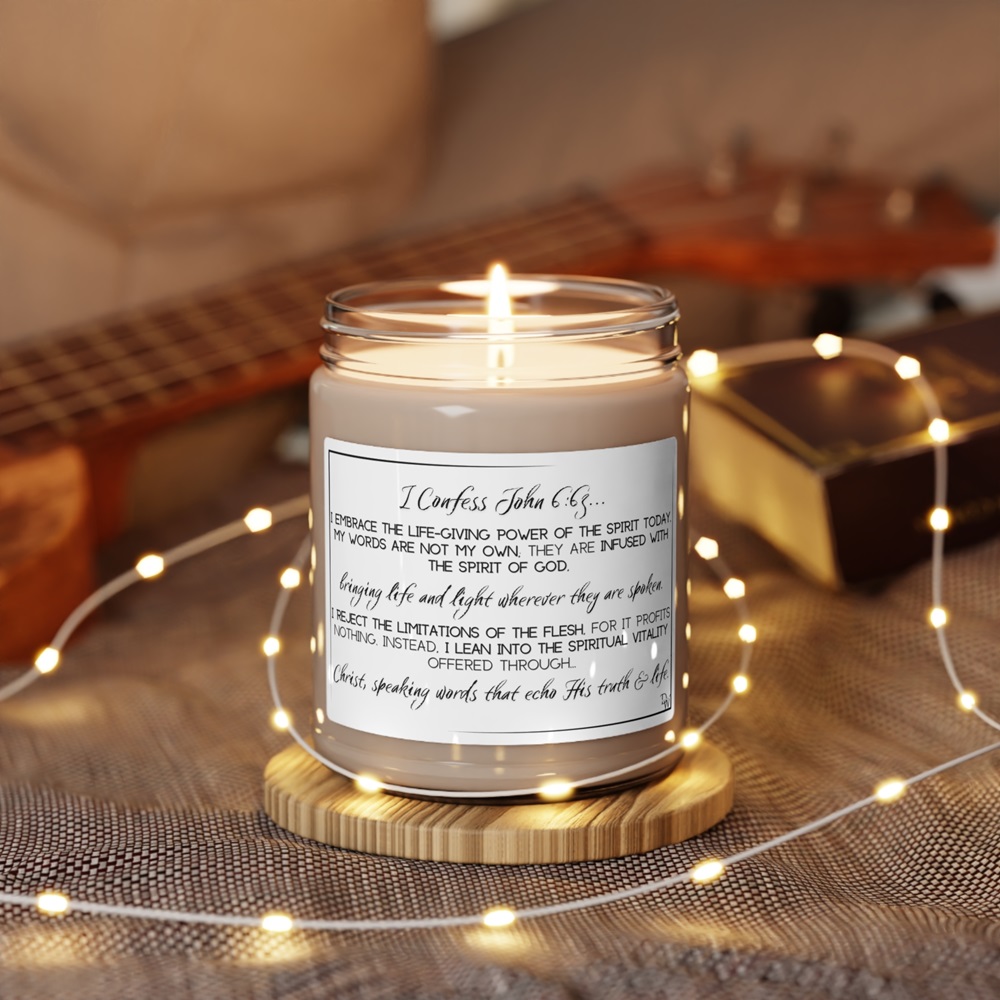 candles with scripture