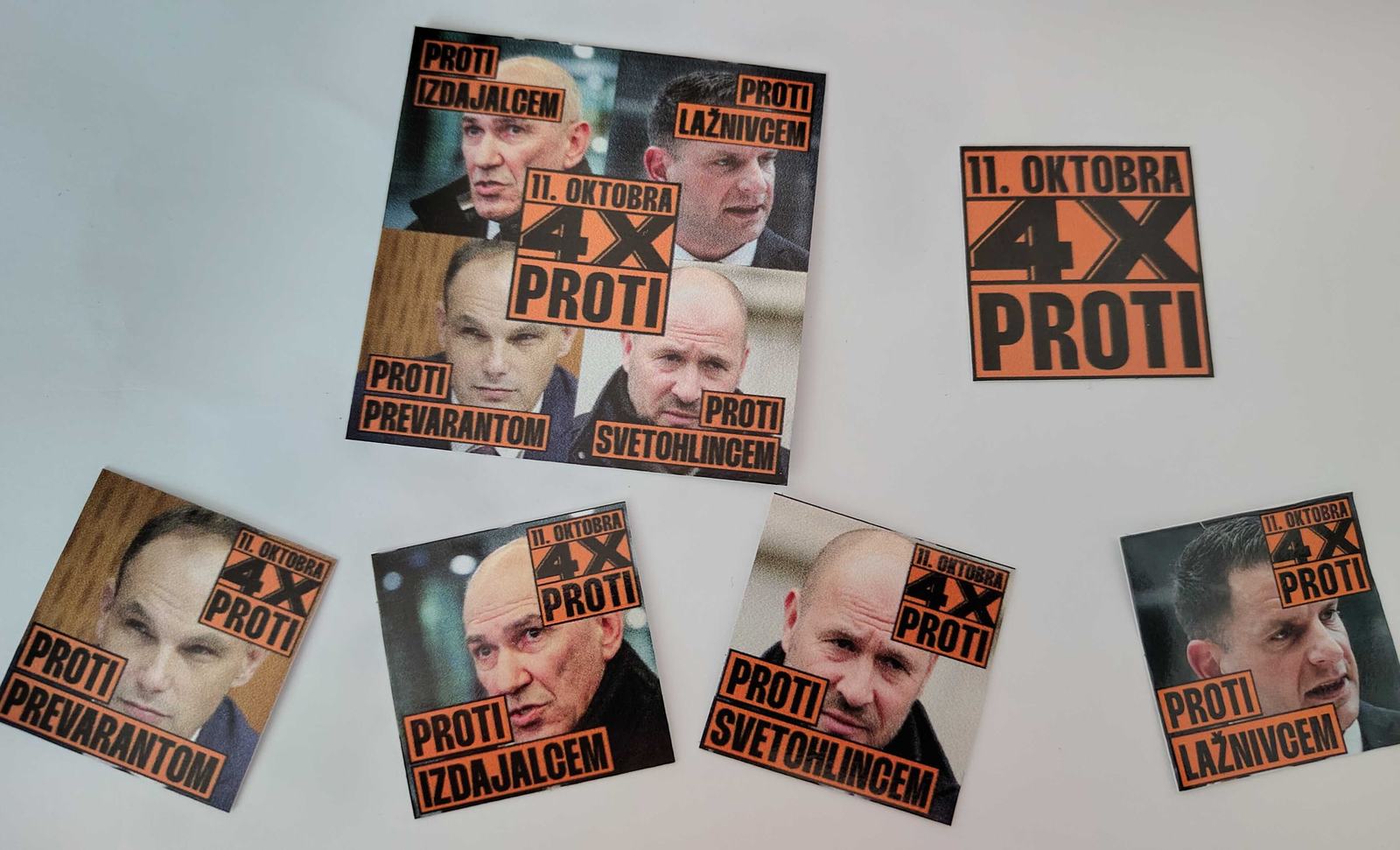 Nalepke kampanje 4x proti