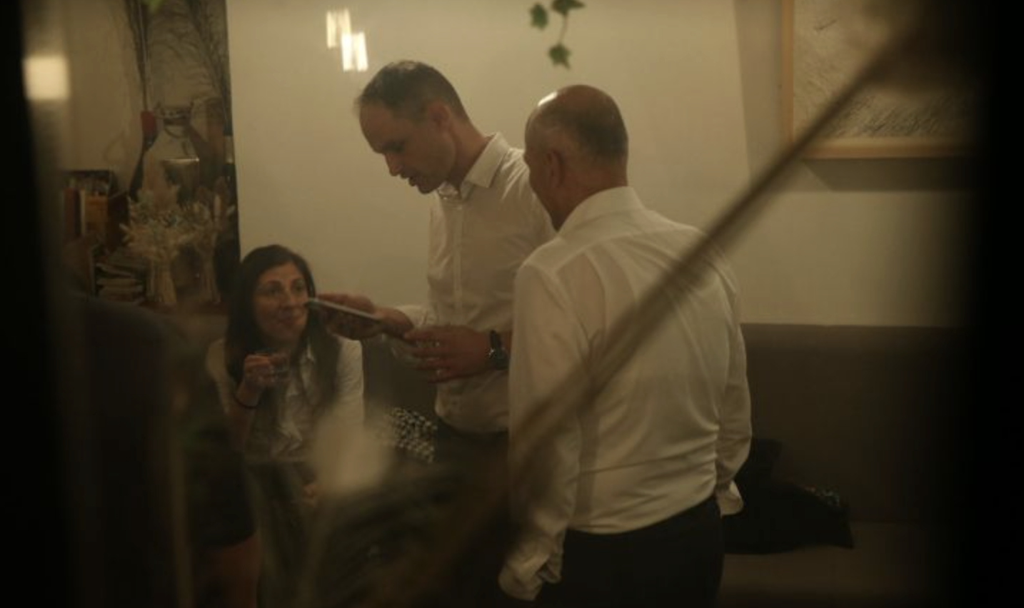 Anže Logar in Janez Janša