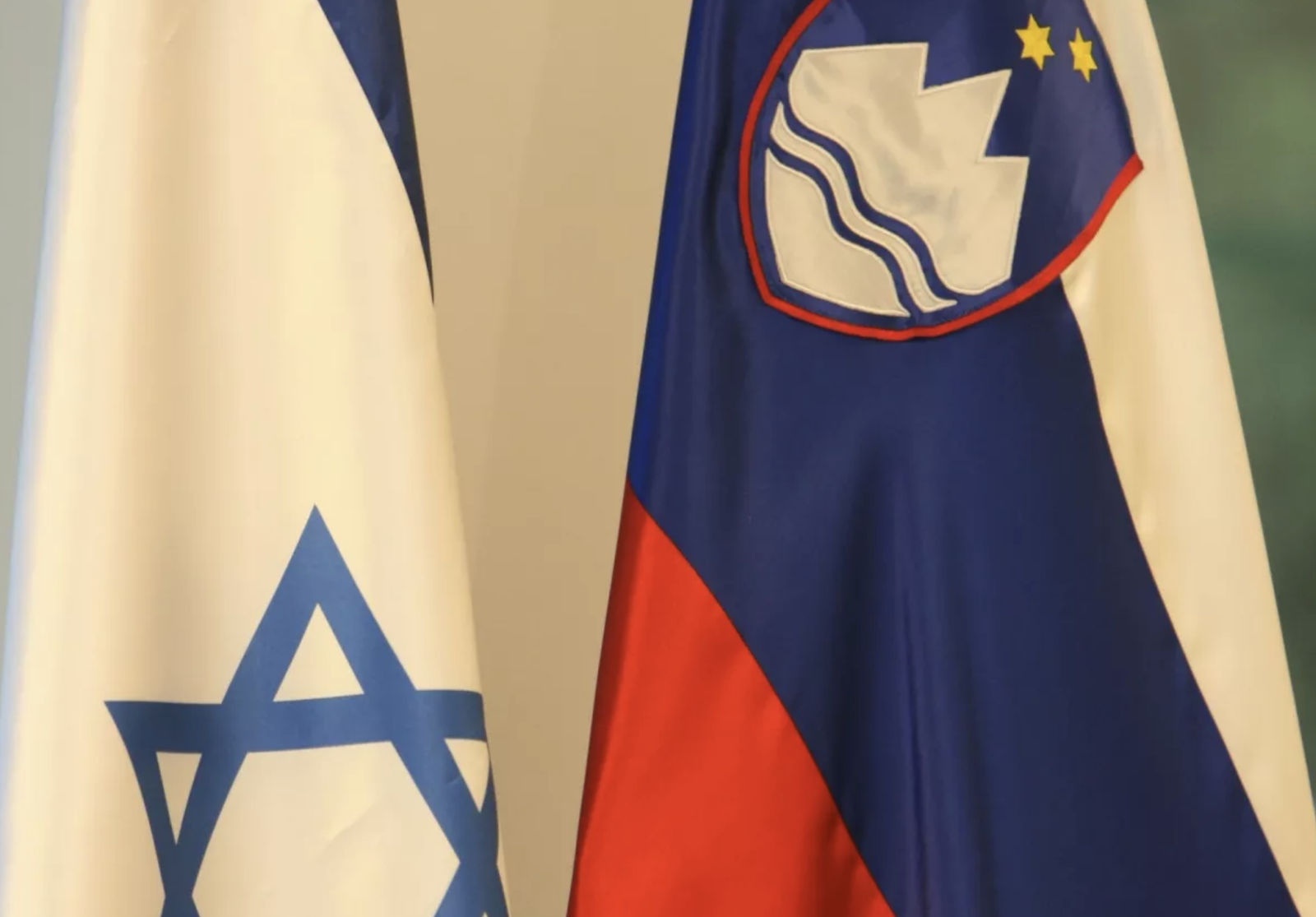 Izraelska in slovenska zastava
