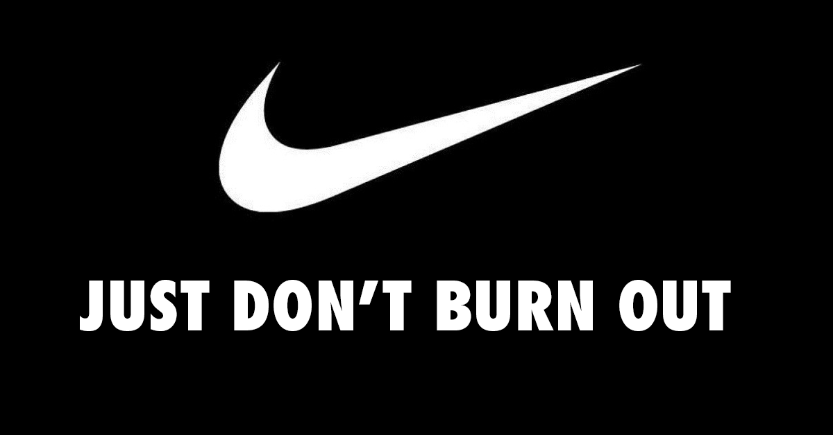 Logotip podjetja Nike z dodanim napisom