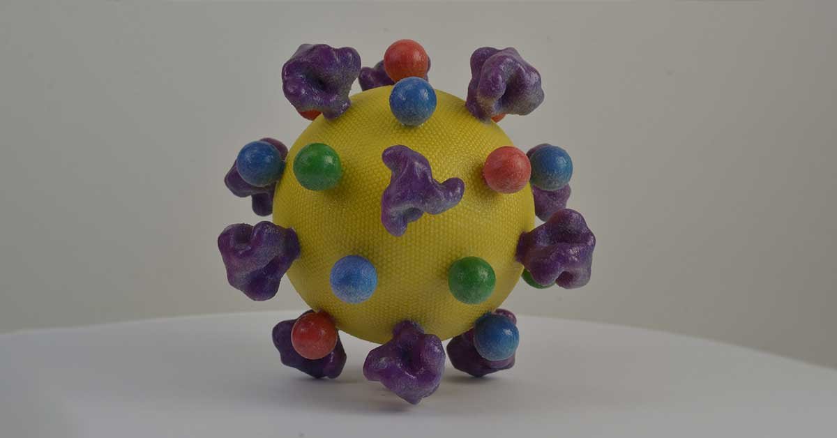 3D print virusa HIV.