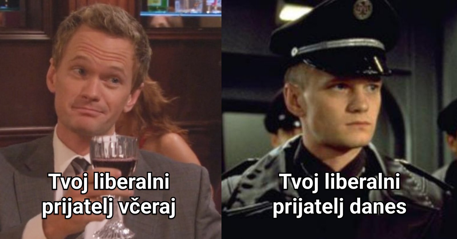 Liberalni prijatelj včeraj in danes.