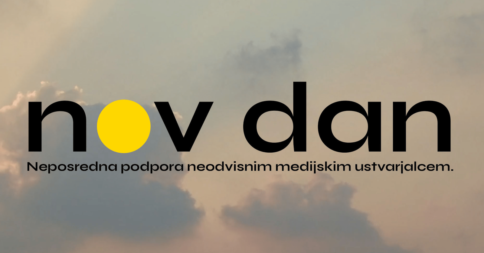 na sliki je nebo, čezenjpa v zgornji vrstici napis