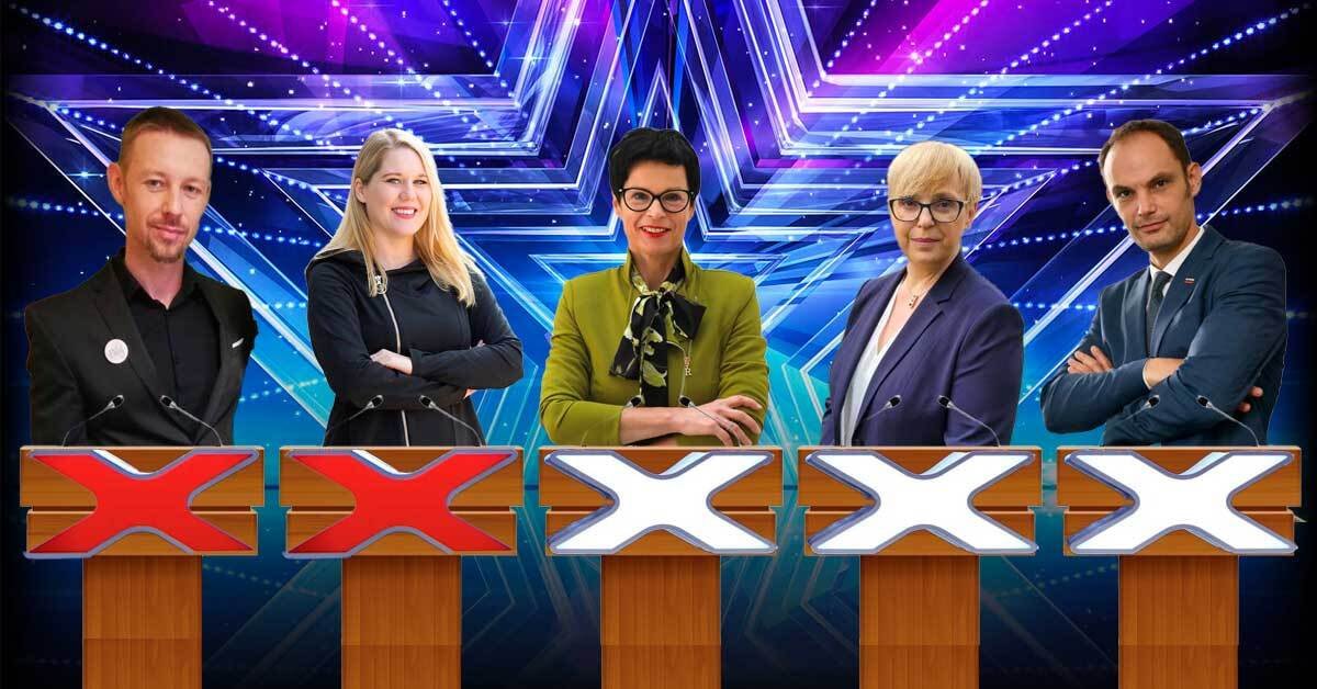 kandidati za predsednika države kot kandidati na šovu talentov