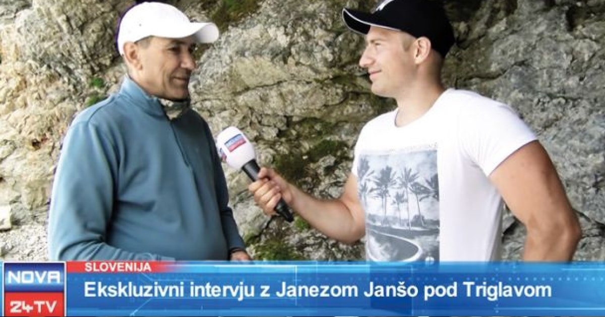 Luka Svetina intervjuva Janšo pod Triglavom