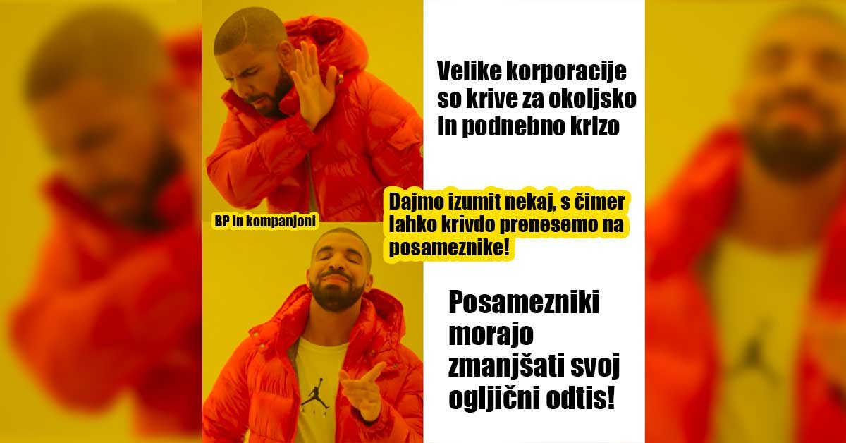 Drake meme. Zgoraj je slika Draka, ki zavrača besedilo: