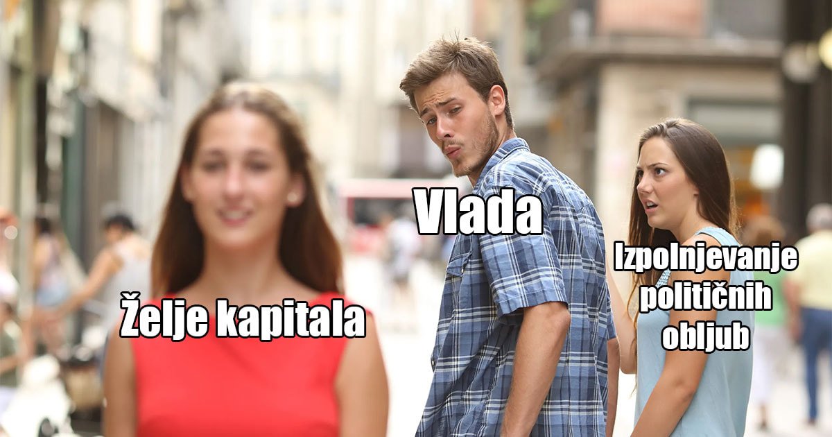 meme, ki se norčuje iz vlade, servilne kapitalu