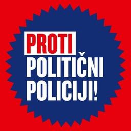 Logotip kampanje Proti politični policiji