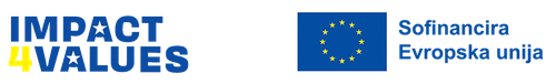 impact4values in sofinancira EU logotipa