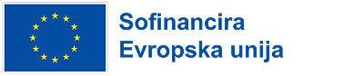Emblem Evropske unije z napisom Sofinancira Evropska unija