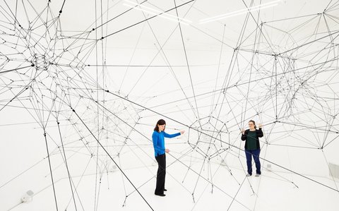 Image credit:  Tomás Saraceno, »Algo-r(h)i(y)thms«, 2018  © ZKM | Center for Art and Media Karlsruhe Photo: Tobias Wootton
