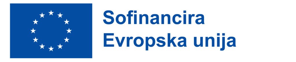 Evropska zastava s pripisom Sofinancira Evropska unija