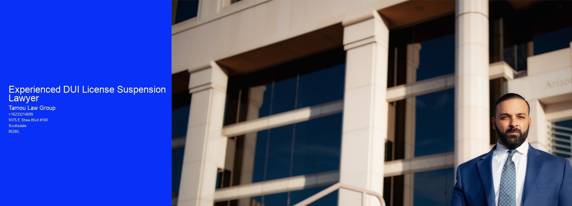 Experienced DUI License Suspension Lawyer