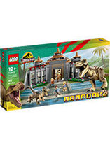 Le centre des visiteurs : l’attaque du T. rex et du vélociraptor - LEGO Jurassic Park