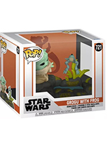 Figurine Funko Pop Star Wars de Grogu avec la grenouille