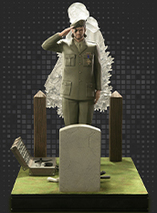Statuette de Big Boss dans Metal Gear Solid 3 par F4F