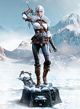 Statuette en résine de Ciri of Cintra dans The Witcher 3 par PureArts (prestige line)