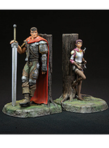 Figurine en PVC du serre-livres Guts & Casca de Berserk (Dark Horse)