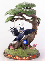 Statuette en résine d'Ori et Ku (version jour) dans le jeu Ori and the Will of the Wisps par F4F
