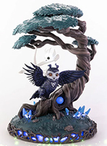 Statuette en résine d'Ori et Ku (version nuit) dans le jeu Ori and the Will of the Wisps par F4F