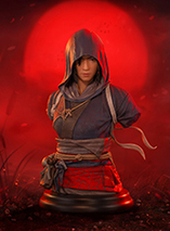 Buste PVC de Naoe dans Assassin's Creed Shadows par Purearts