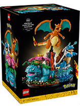Diorama Florizarre, Dracaufeu et Tortank - LEGO Pokémon