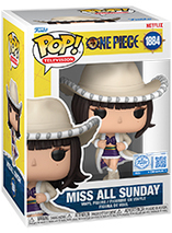 Figurine Funko Pop de Miss All Sunday dans One Piece (Live Action)