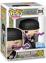 Figurine Funko Pop de Roronoa Zoro (brille dans le noir) dans One Piece