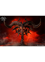 Réplique en résine du masque de Méphisto, le Seigneur de la Haine dans Diablo IV par Purearts 