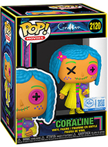 Figurine Funko Pop Patchwork de Coraline (lumiere Noire)