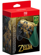 Manette Pro Nintendo Switch 2 The Legend of Zelda  - Édition limitée 40e anniversaire
