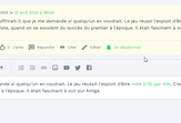 Correction d'un message impossible