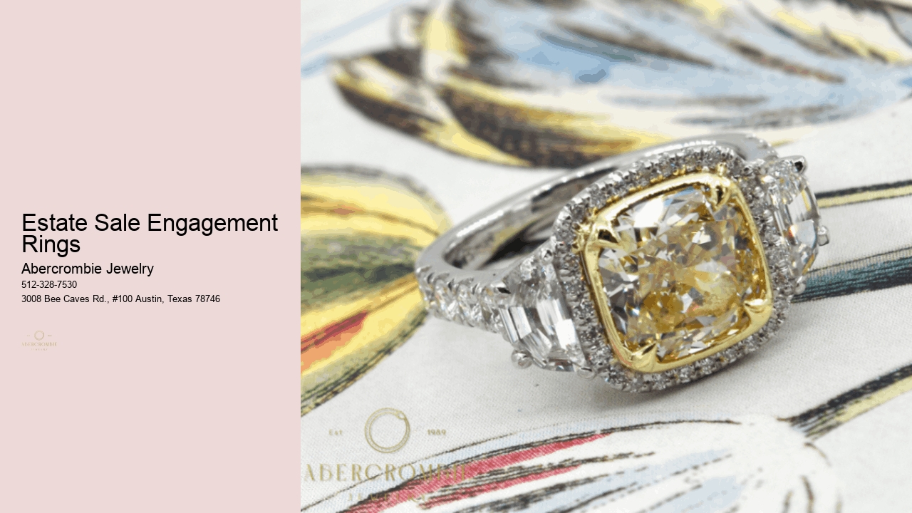 Estate Sale Engagement Rings