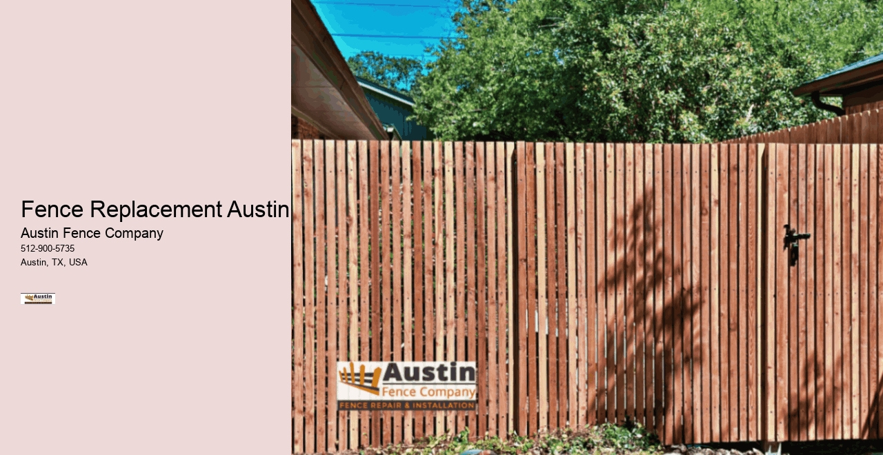 Fence Replacement Austin