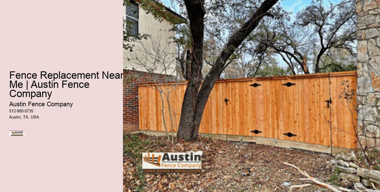 Fence Replacement Near Me | Austin Fence Company