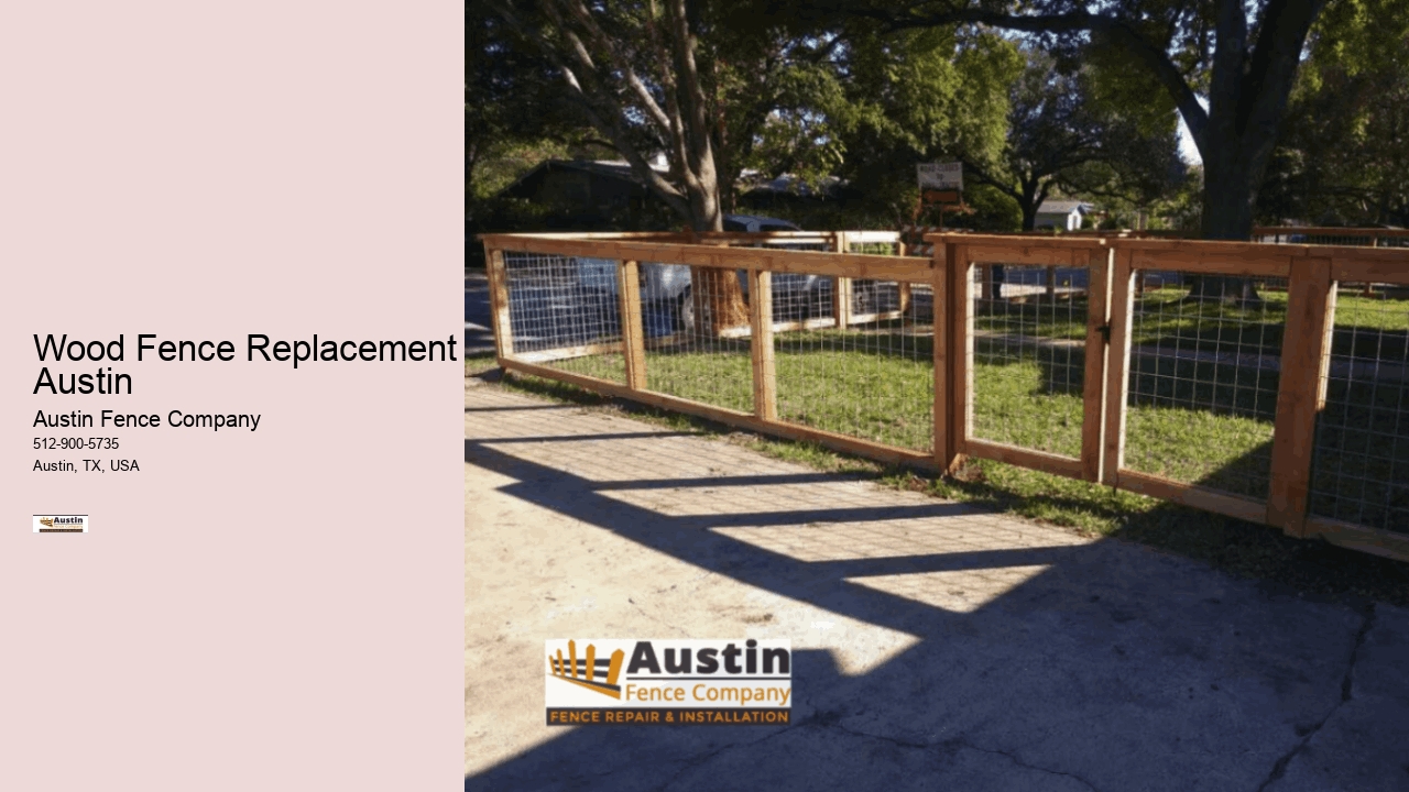 Wood Fence Replacement Austin