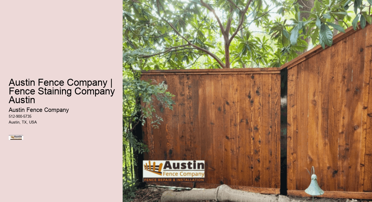 Austin Fence Company | Fence Staining Company Austin