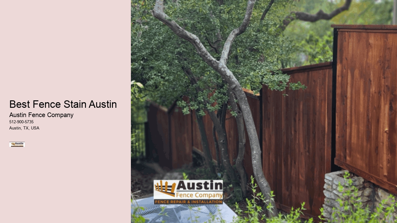 Best Fence Stain Austin